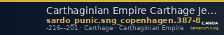 Carthaginian Empire Carthage Jenkins/Lewis 1963 387-8 — CANOA