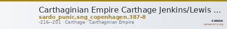 Carthaginian Empire Carthage Jenkins/Lewis 1963 387-8 — CANOA