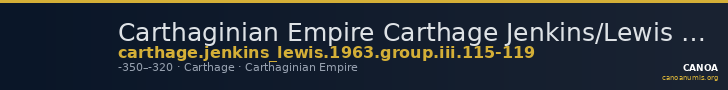 Carthaginian Empire Carthage Jenkins/Lewis 1963 group III, 115-119 — CANOA