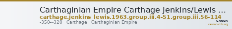 Carthaginian Empire Carthage Jenkins/Lewis 1963 group III, 4-51, 56-114 — CANOA