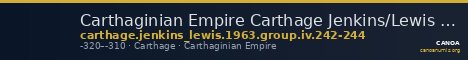 Carthaginian Empire Carthage Jenkins/Lewis 1963 group IV, 242-244 — CANOA
