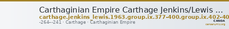 Carthaginian Empire Carthage Jenkins/Lewis 1963 group IX, 377-400, 402-403 — CANOA