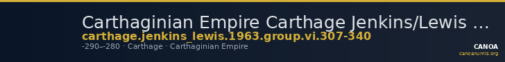 Carthaginian Empire Carthage Jenkins/Lewis 1963 group VI, 307-340 — CANOA