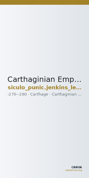 Carthaginian Empire Carthage Jenkins/Lewis 1963 group VIII — CANOA