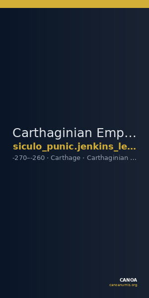 Carthaginian Empire Carthage Jenkins/Lewis 1963 group VIII — CANOA
