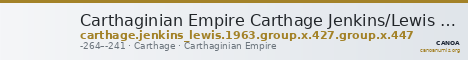 Carthaginian Empire Carthage Jenkins/Lewis 1963 group X, 427, 447 — CANOA