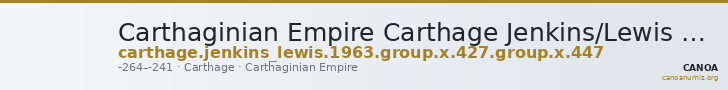 Carthaginian Empire Carthage Jenkins/Lewis 1963 group X, 427, 447 — CANOA