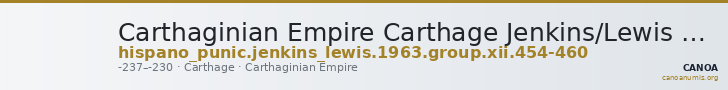 Carthaginian Empire Carthage Jenkins/Lewis 1963 group XII, 454-460 — CANOA