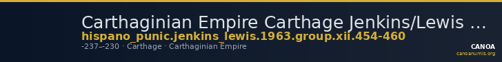 Carthaginian Empire Carthage Jenkins/Lewis 1963 group XII, 454-460 — CANOA