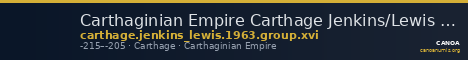 Carthaginian Empire Carthage Jenkins/Lewis 1963 group XVI — CANOA