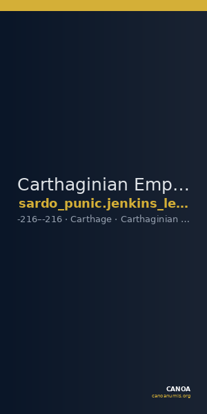 Carthaginian Empire Carthage Jenkins/Lewis 1963 group XVII — CANOA