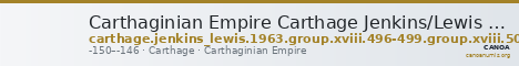 Carthaginian Empire Carthage Jenkins/Lewis 1963 group XVIII, 496-499, 501-506 — CANOA