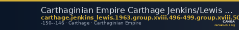 Carthaginian Empire Carthage Jenkins/Lewis 1963 group XVIII, 496-499, 501-506 — CANOA