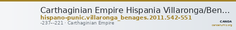 Carthaginian Empire Hispania Villaronga/Benages 2011 542-551 — CANOA