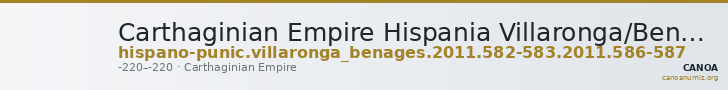 Carthaginian Empire Hispania Villaronga/Benages 2011 582-583, 586-587 — CANOA