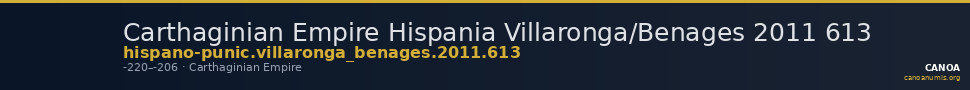 Carthaginian Empire Hispania Villaronga/Benages 2011 613 — CANOA