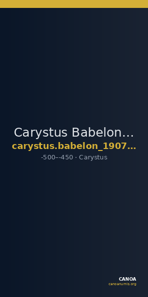 Carystus Babelon 1907 1084 — CANOA