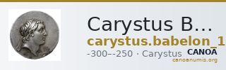 Carystus Babelon 1914 153, 156 — CANOA