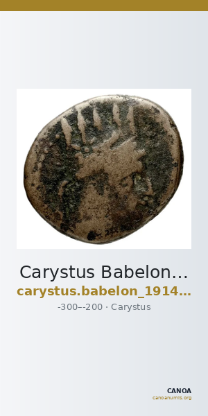 Carystus Babelon 1914 155 — CANOA