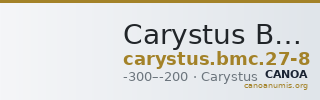 Carystus BMC Carystus 27-28 — CANOA