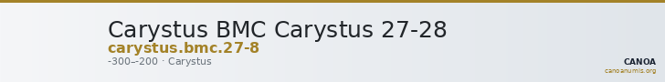 Carystus BMC Carystus 27-28 — CANOA