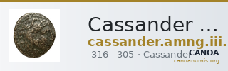 Cassander Macedon AMNG III.2 1-2 — CANOA