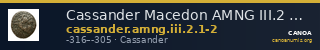 Cassander Macedon AMNG III.2 1-2 — CANOA