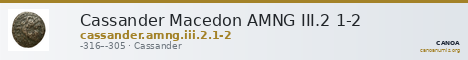 Cassander Macedon AMNG III.2 1-2 — CANOA