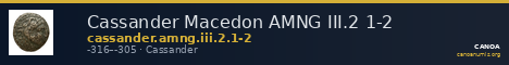 Cassander Macedon AMNG III.2 1-2 — CANOA