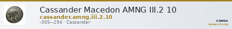 Cassander Macedon AMNG III.2 10 — CANOA