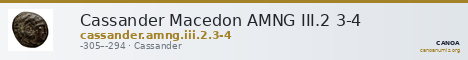 Cassander Macedon AMNG III.2 3-4 — CANOA