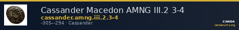 Cassander Macedon AMNG III.2 3-4 — CANOA