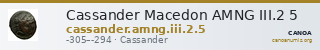 Cassander Macedon AMNG III.2 5 — CANOA