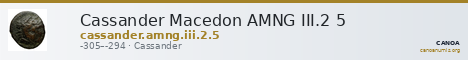 Cassander Macedon AMNG III.2 5 — CANOA