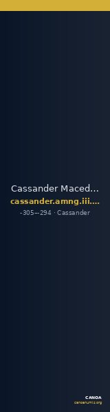 Cassander Macedon AMNG III.2 6 — CANOA