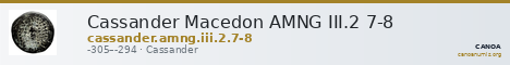 Cassander Macedon AMNG III.2 7-8 — CANOA