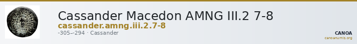 Cassander Macedon AMNG III.2 7-8 — CANOA