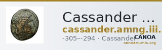 Cassander Macedon AMNG III.2 9 — CANOA