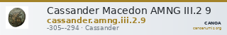 Cassander Macedon AMNG III.2 9 — CANOA