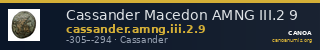 Cassander Macedon AMNG III.2 9 — CANOA