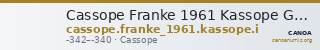Cassope Franke 1961 Kassope Group I — CANOA
