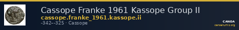 Cassope Franke 1961 Kassope Group II — CANOA