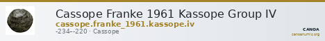 Cassope Franke 1961 Kassope Group IV — CANOA
