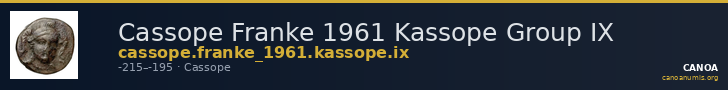 Cassope Franke 1961 Kassope Group IX — CANOA