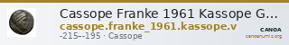 Cassope Franke 1961 Kassope Group V — CANOA