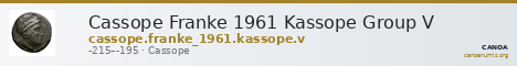 Cassope Franke 1961 Kassope Group V — CANOA