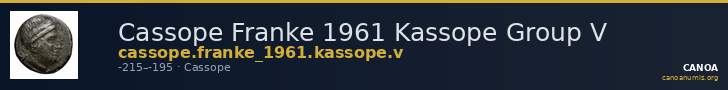 Cassope Franke 1961 Kassope Group V — CANOA