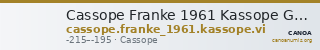 Cassope Franke 1961 Kassope Group VI — CANOA
