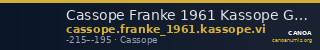 Cassope Franke 1961 Kassope Group VI — CANOA