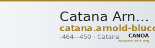 Catana Arnold-Biucchi 1990 70-72 — CANOA